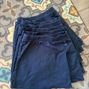 10 navy skorts, size girls XL (14)